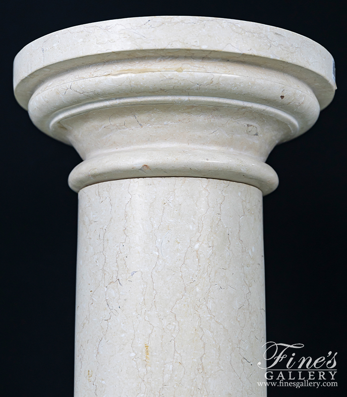 Marble Bases  - Traditional Light Cream Marble - MBS-254